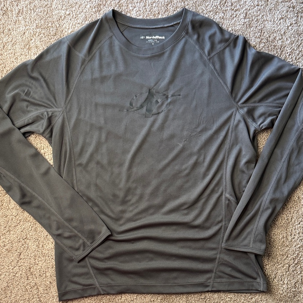 Men's Long Sleeve Performance Shirt - Charcoal